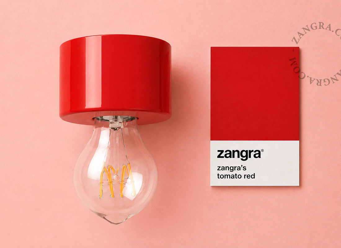 red wall or ceiling light - Ø 8.5 cm