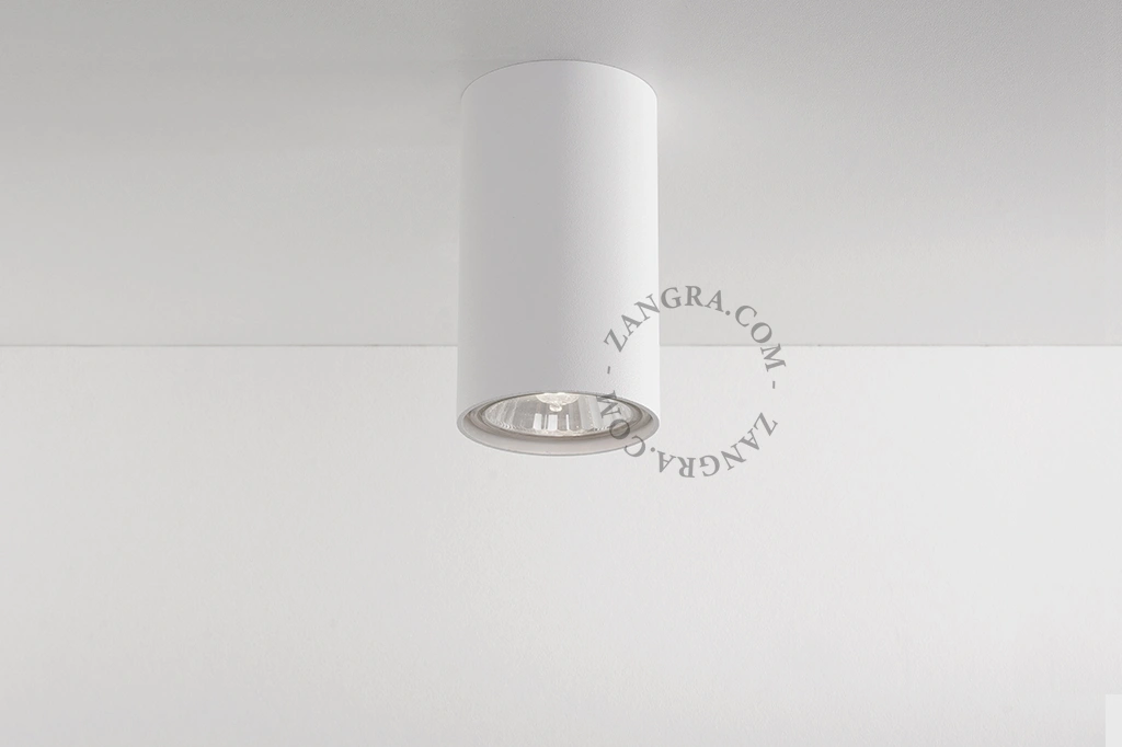 overflademonteret downlight Ø  5,5 cm - hvid