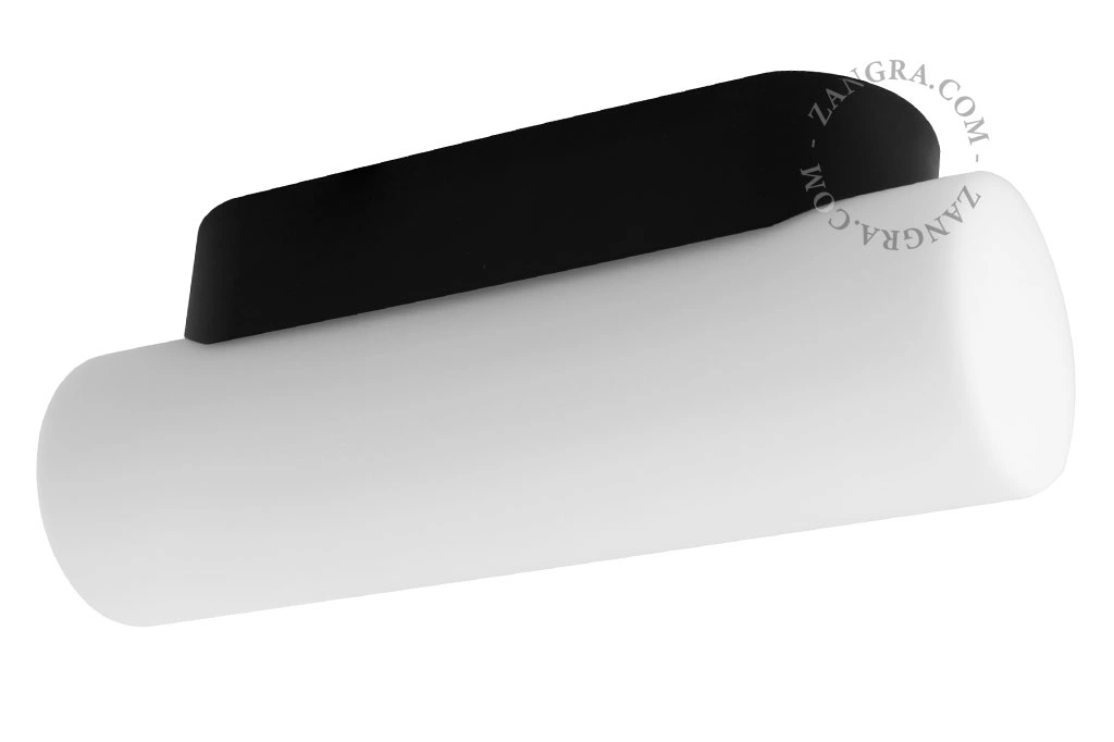 Leuchte aus geblasenem Glas für den Außenbereich oder das Badezimmer – 28 cm - IP43