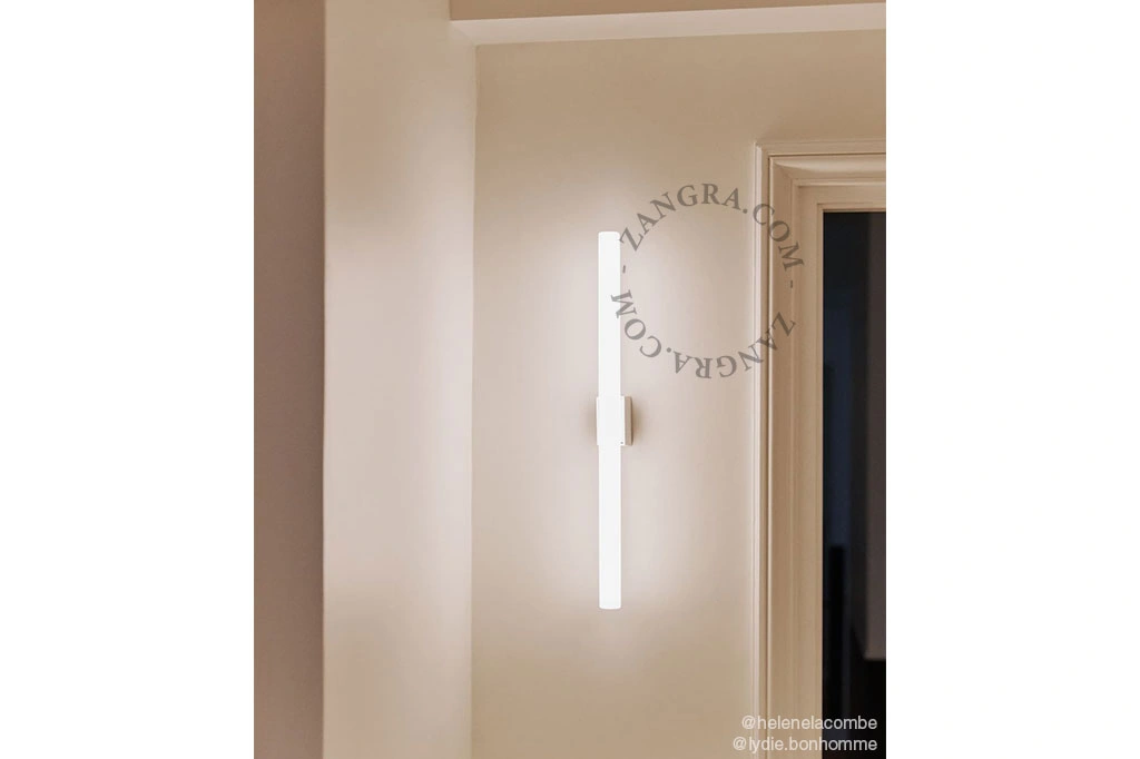 hvid væg eller loft lampe S14d - opal stick pære