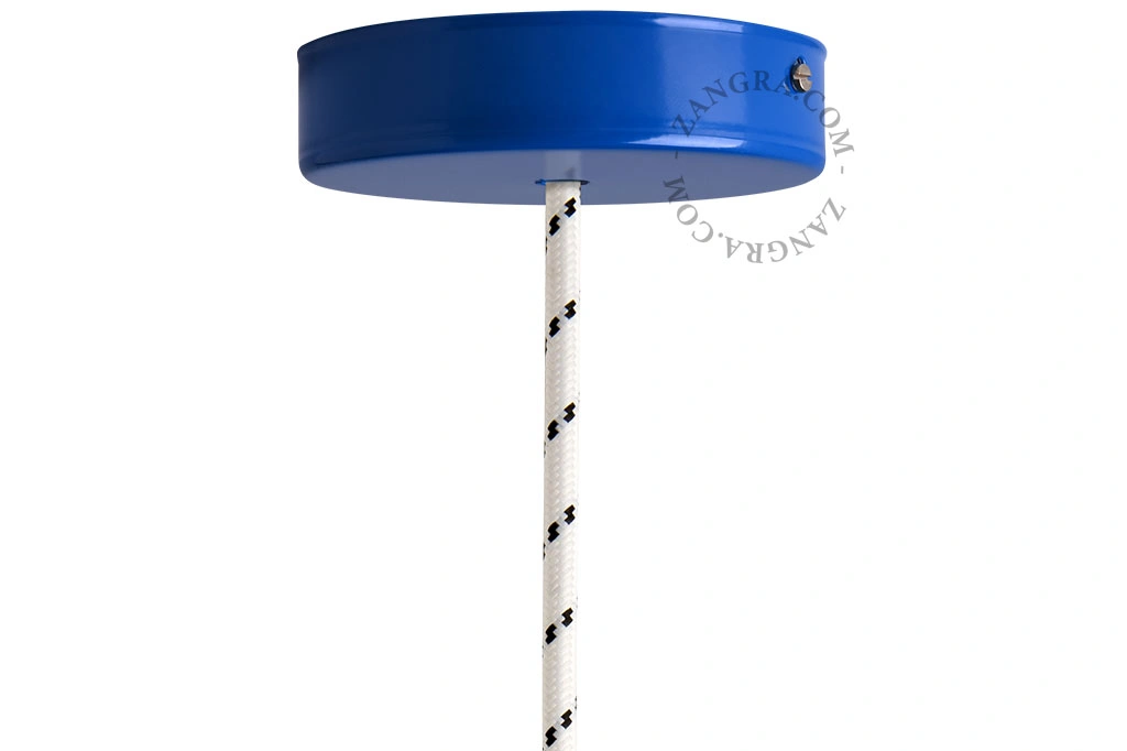 lacquered ceiling rose - blue