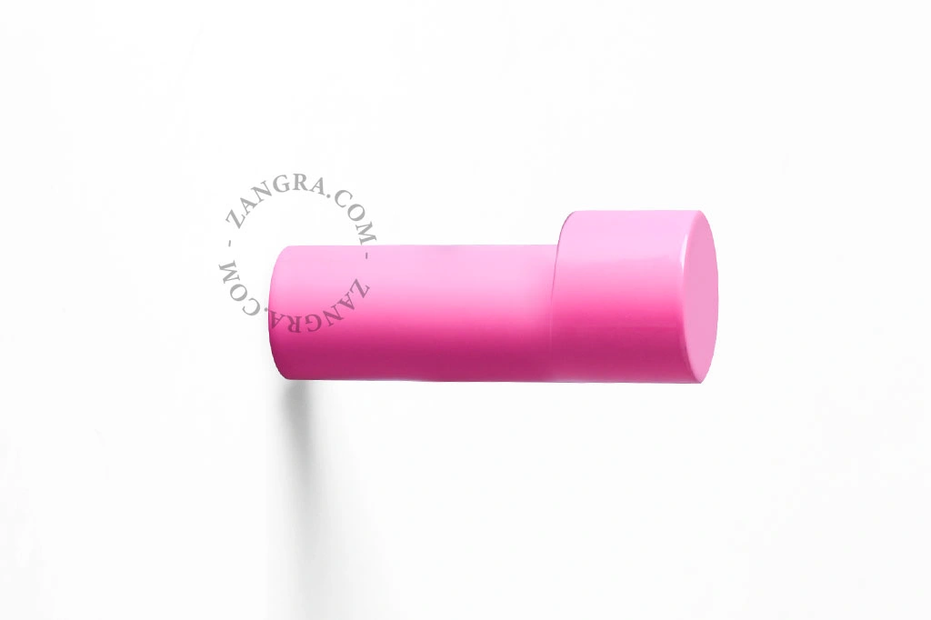 gancho de parede cor de rosa