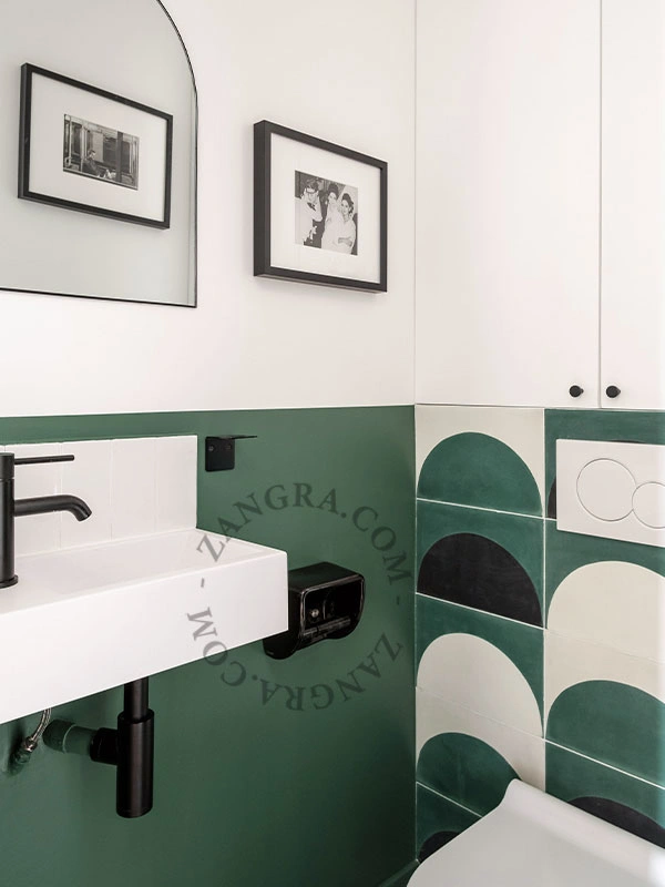 black porcelain toilet paper holder