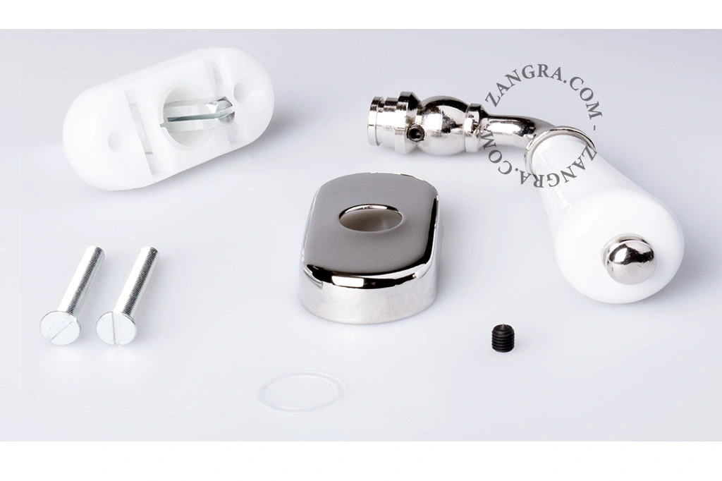 maniglia per finestre in porcellana bianca