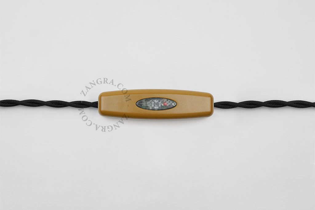interrutor com regulador de intensidade - dourado