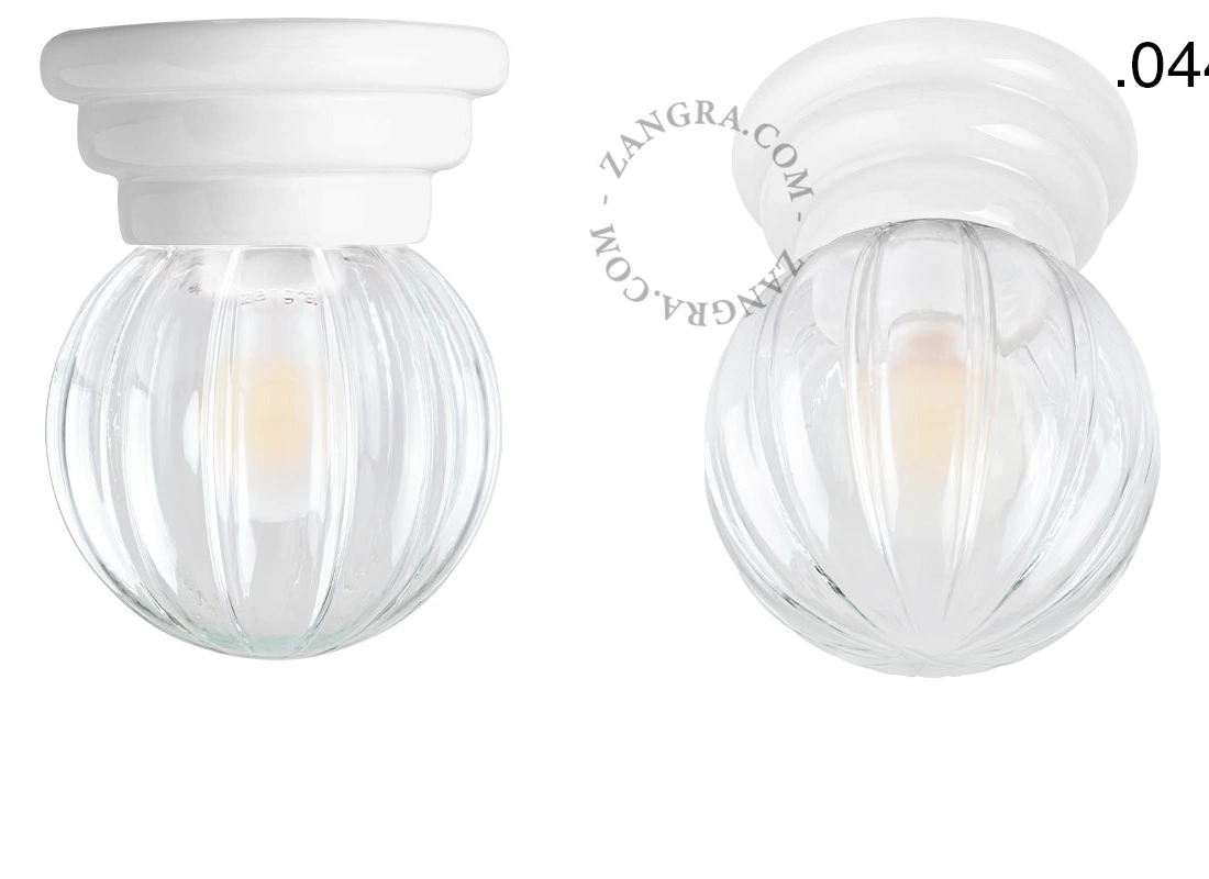 white porcelain Art Deco light Daniel