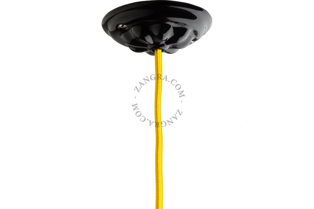 ceramic ceiling rose - black