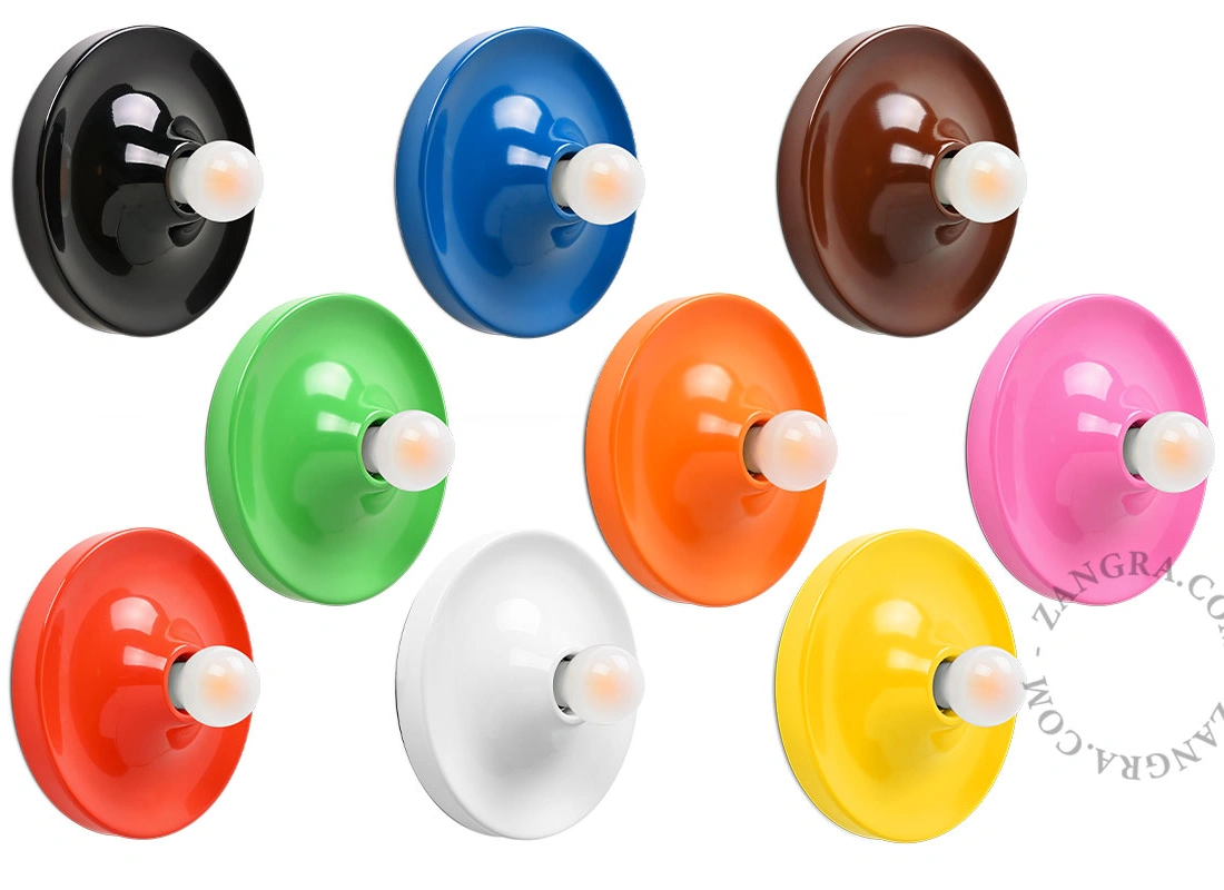 niebieska lampa space age Eli - Ø 26 cm