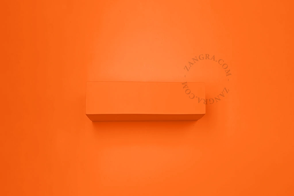 paintable plaster uplighter Carl - 20 cm