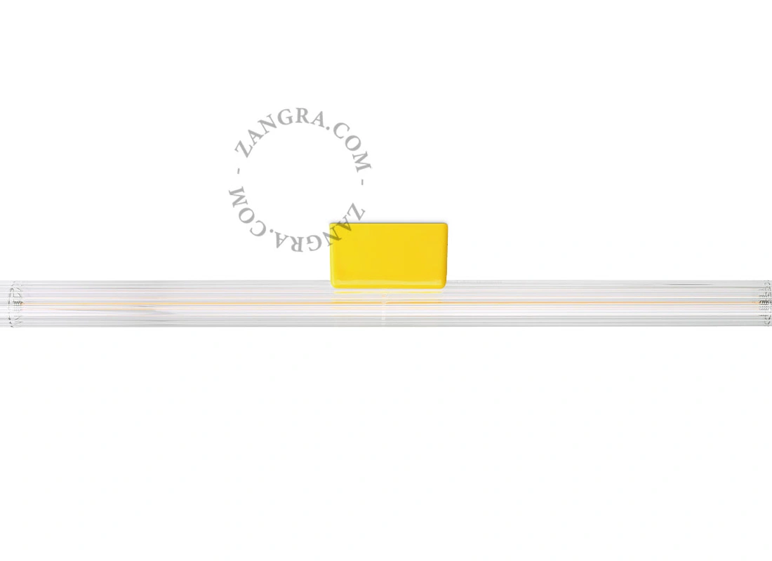 gele porseleinen lamp - 50 cm