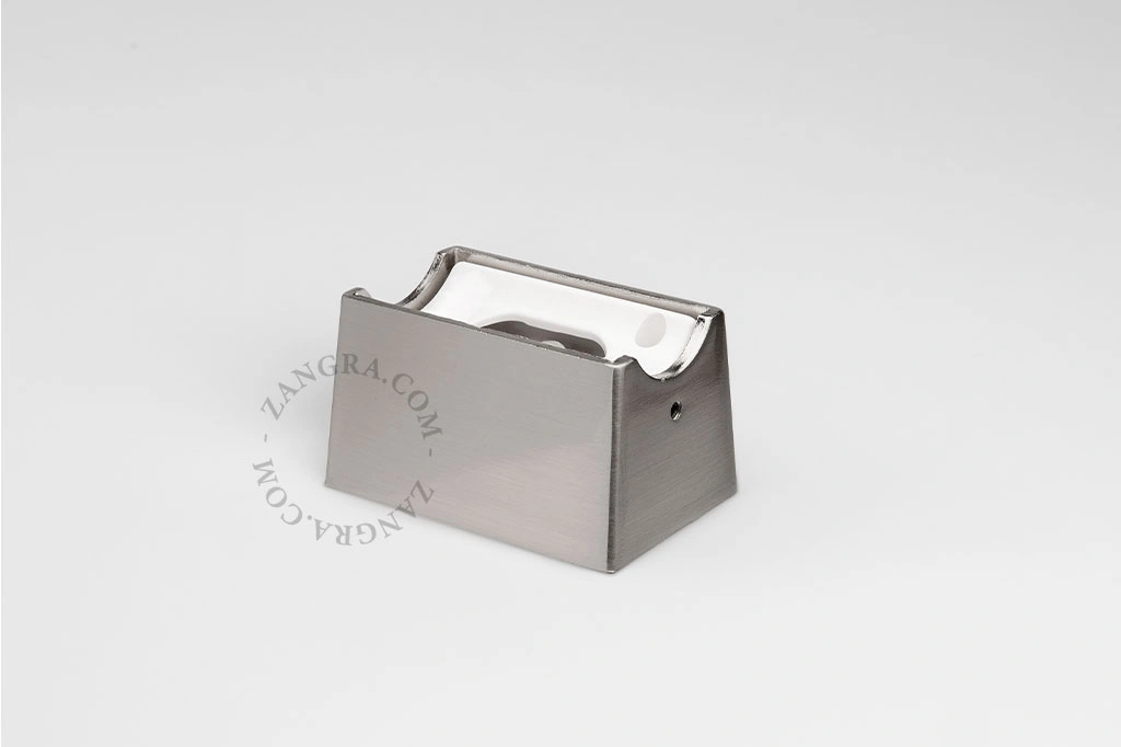 chrome-plated S14d lamp holder for stick bulb