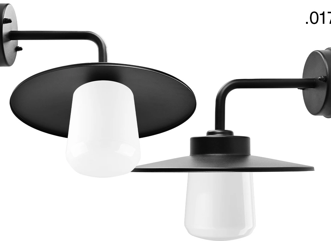 black wall light Eduardo - IP54