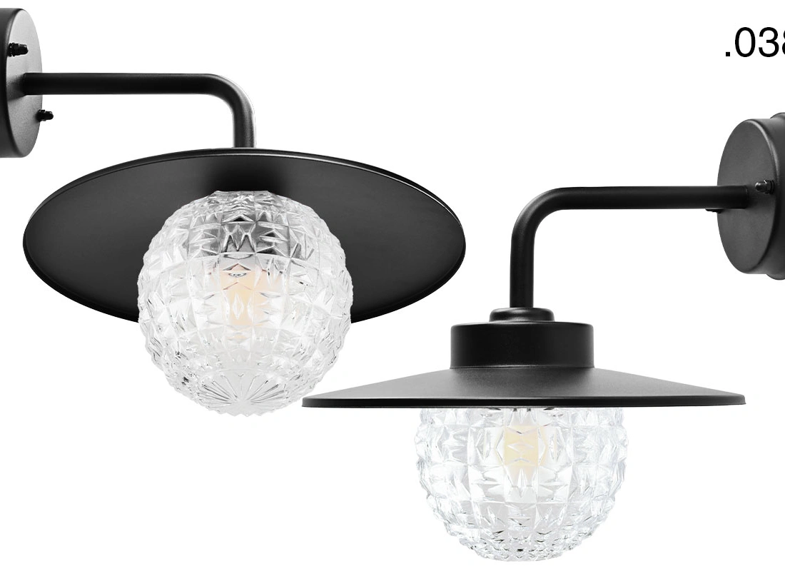 black wall light Eduardo - IP54