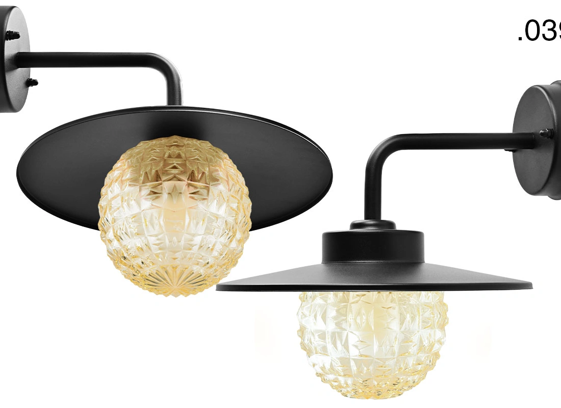 black wall light Eduardo - IP54