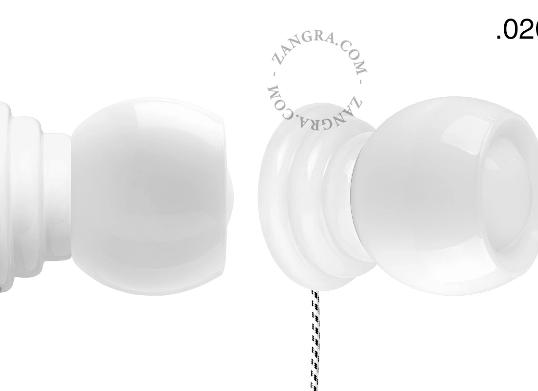 white porcelain Art Deco table or wall light