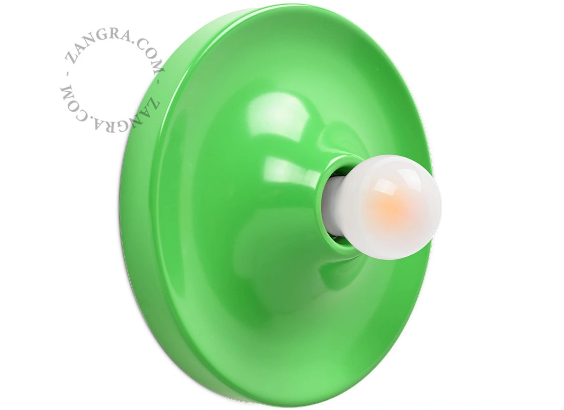 grön Space Age lampa Eli - Ø 26 cm