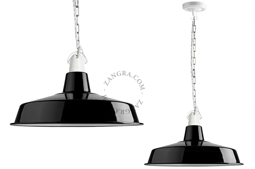 black metal pendant light - Ø 40 cm