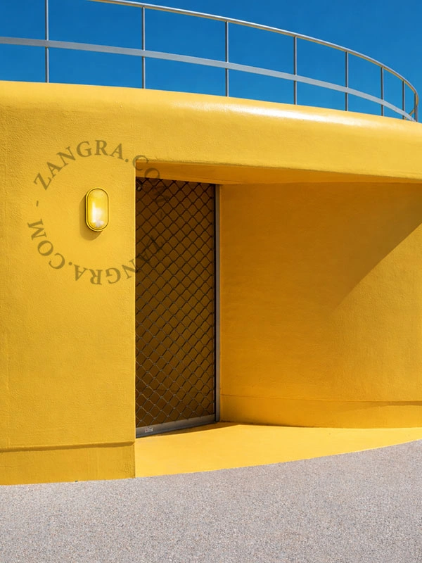 candeeiro exterior amarelo Dijon - IP54