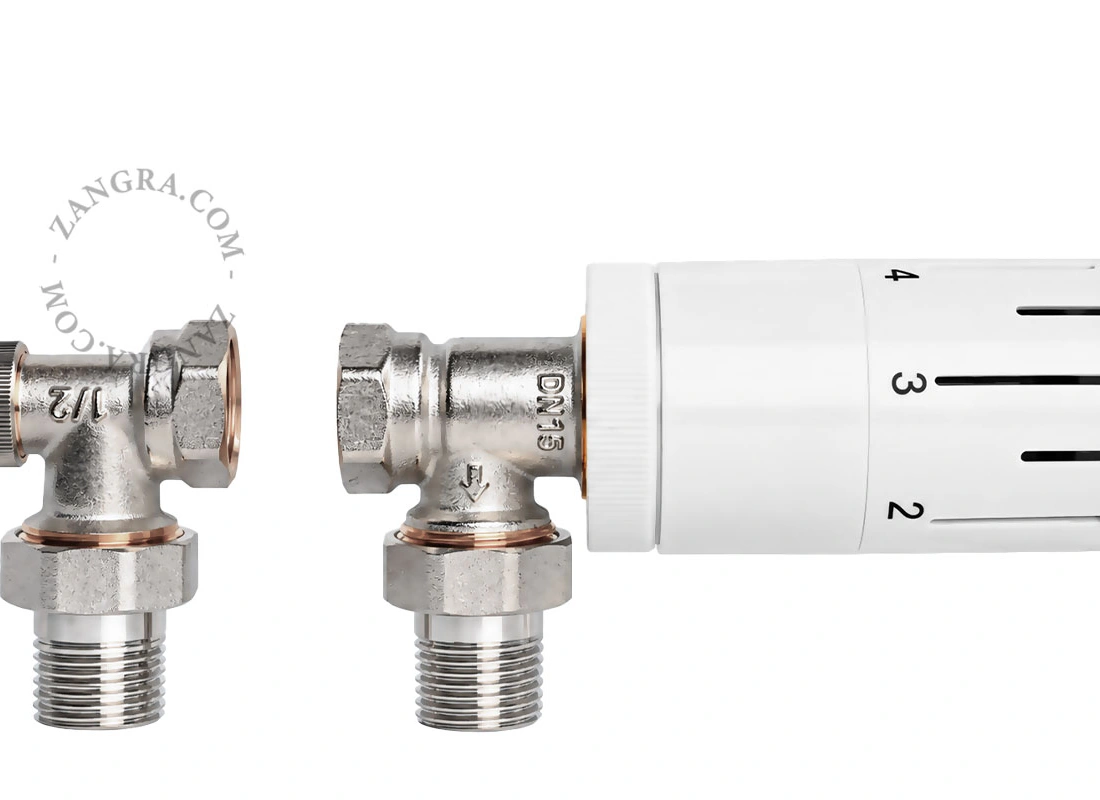 Thermostatic Radiator Valve Set - 1/2" x 1/2"