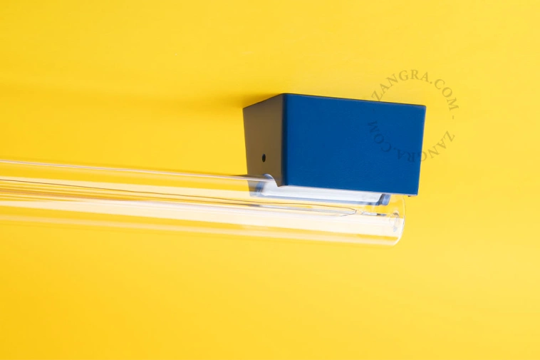 niebieska lampa ścienna lub sufitowa S14s Bill - świetlówka 100cm