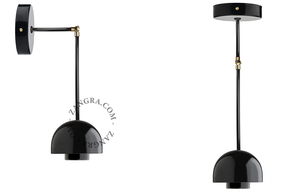 black adjustable light