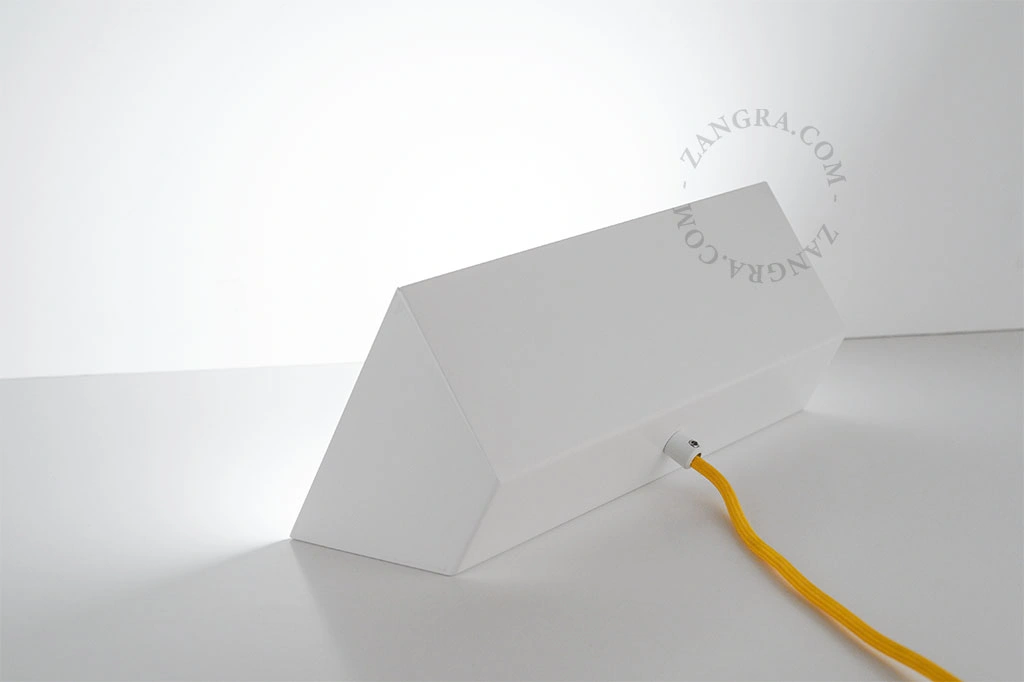 white table lamp