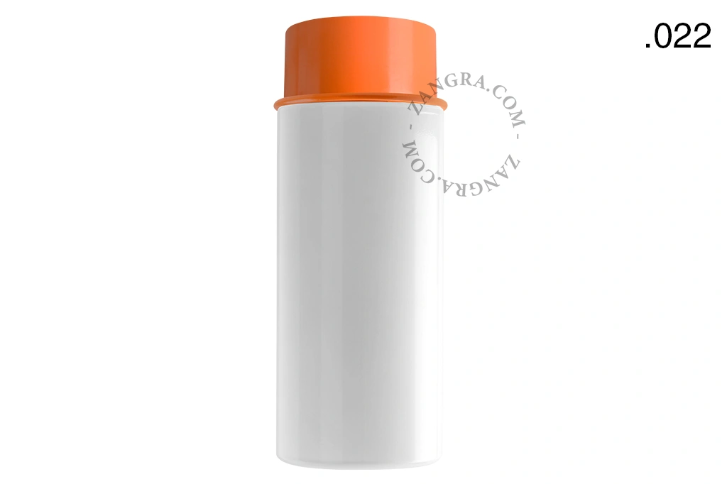 orange wall or ceiling light - glass shade - Ø 10 cm