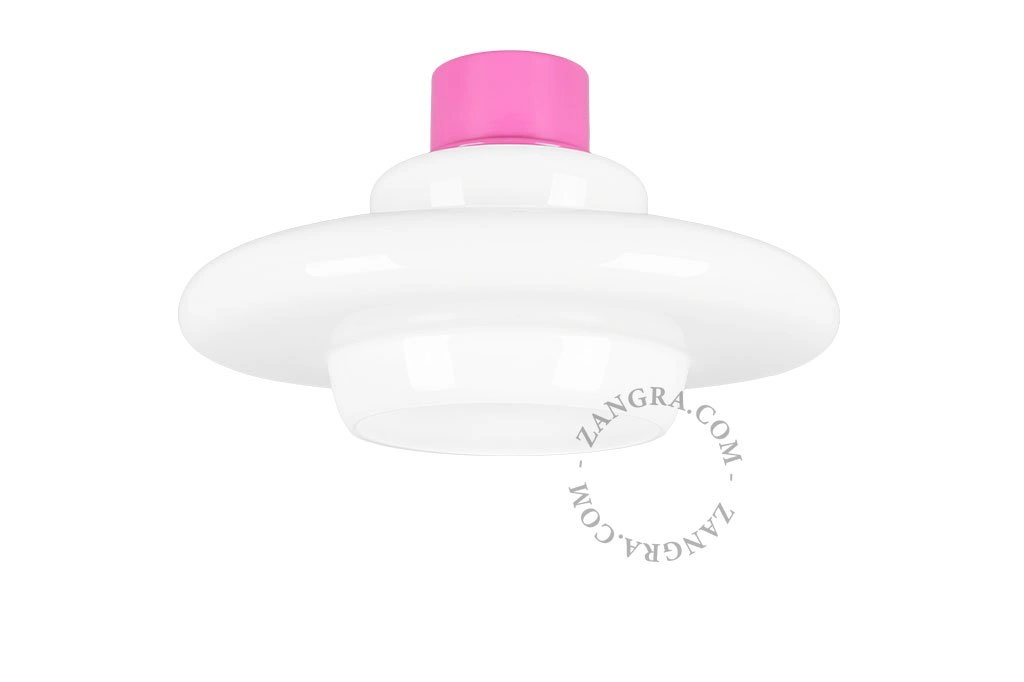 roze Art Deco lamp, Dores