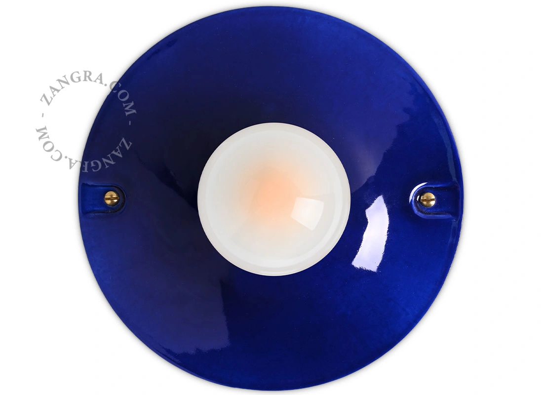 candeeiro de porcelana azul Dali