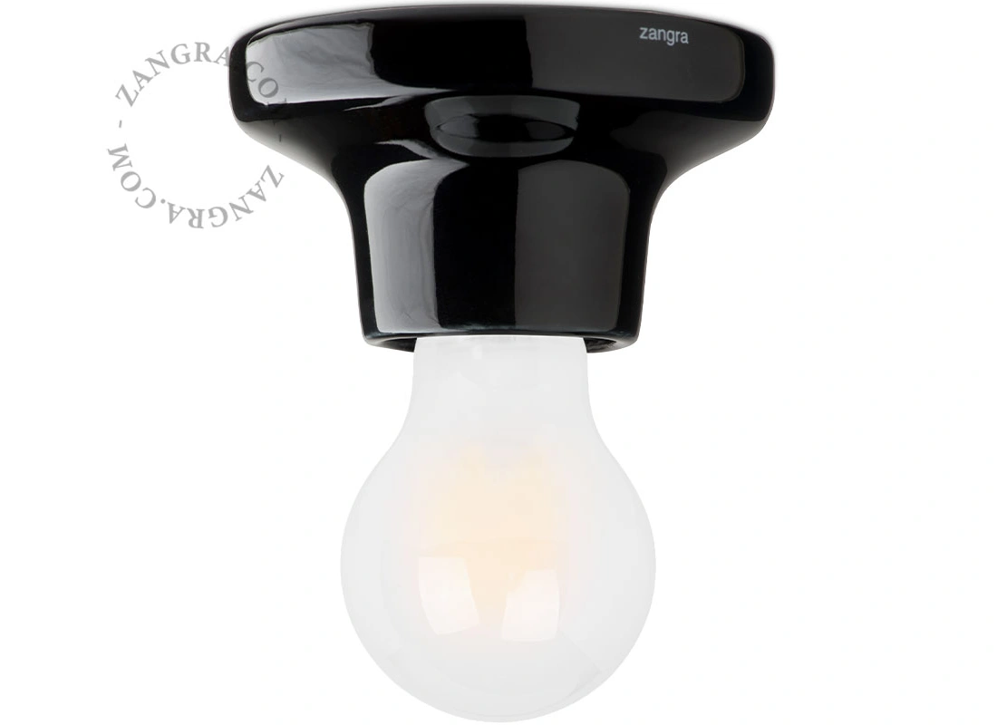 black porcelain  light