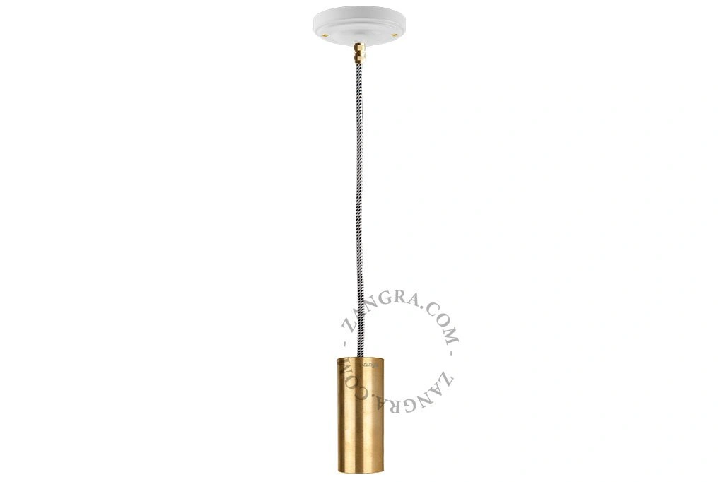 lampada a sospensione in ottone, Clarisse