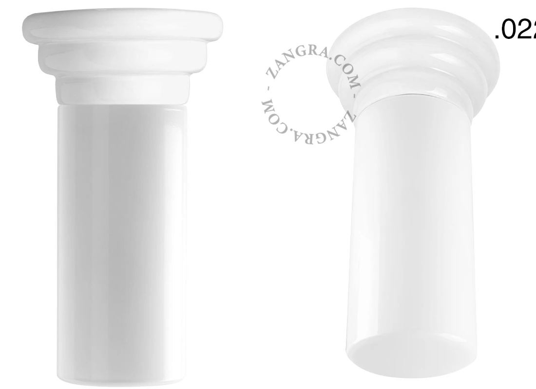 white porcelain Art Deco light Daniel