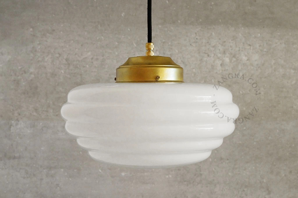 repuesto de pantalla de luz  Art Deco - vidrio opalino