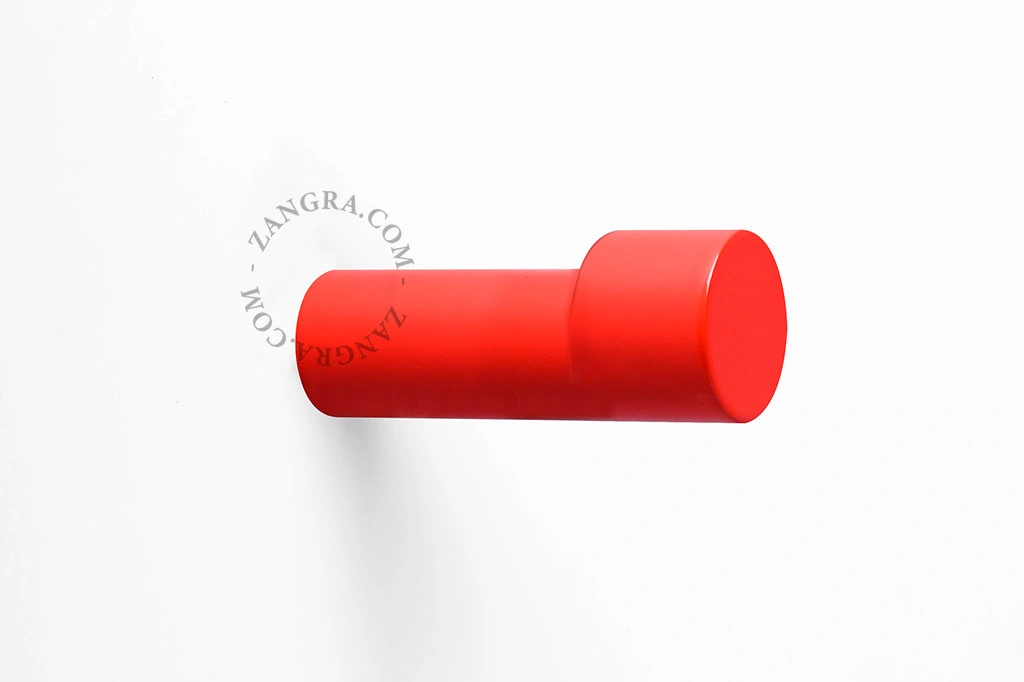 gancho de parede vermelho