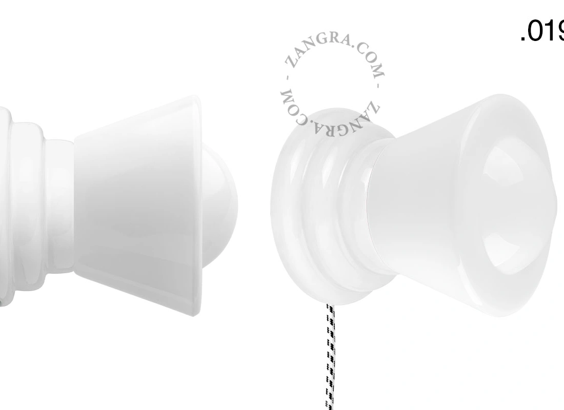 white porcelain Art Deco table or wall light