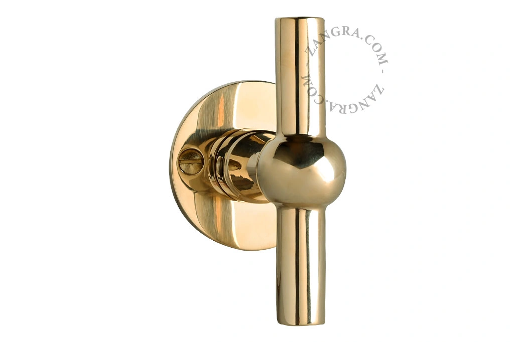 brass Chemin de Fer door handle