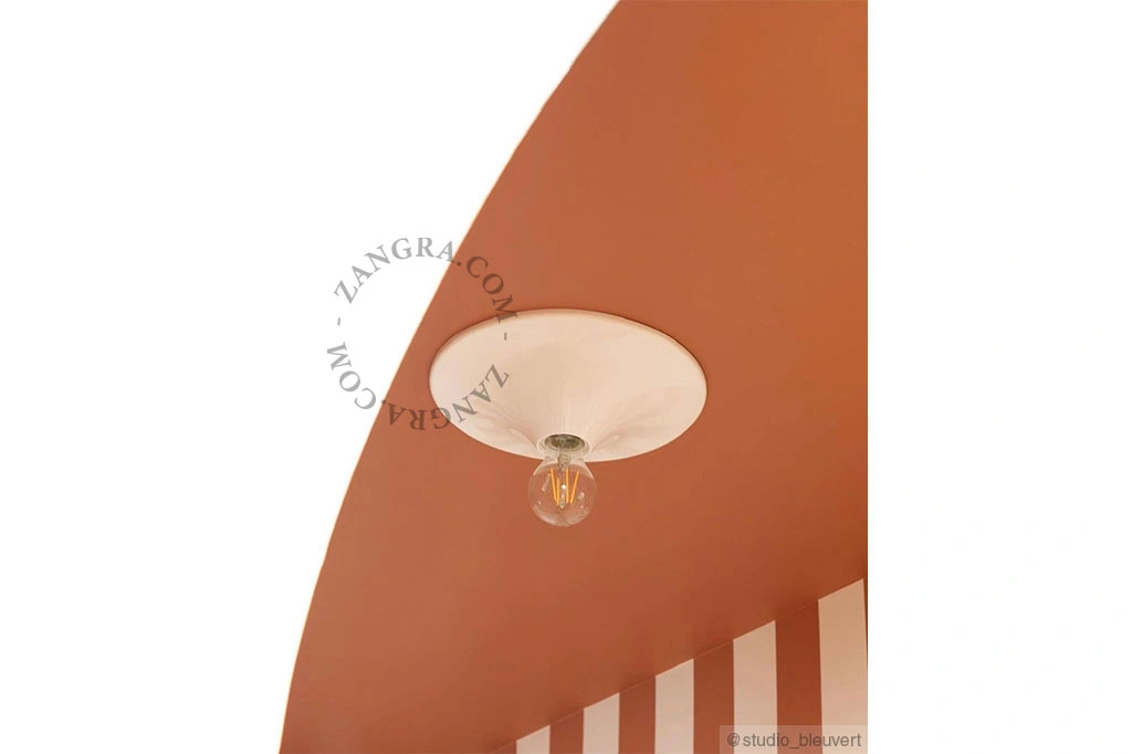 applique ou plafonnier blanc - Ø 26 cm