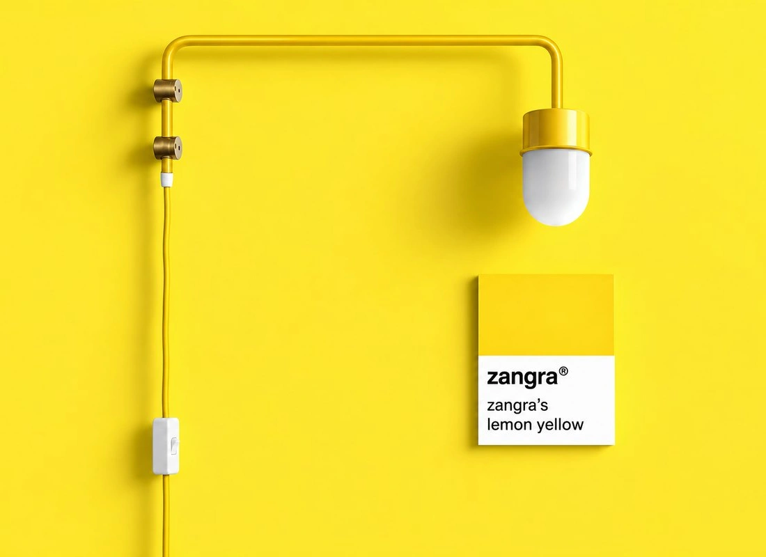 wall light with swing arm Abbie - yellow