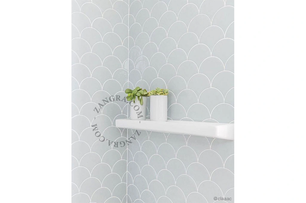 tablette murale en porcelaine blanche