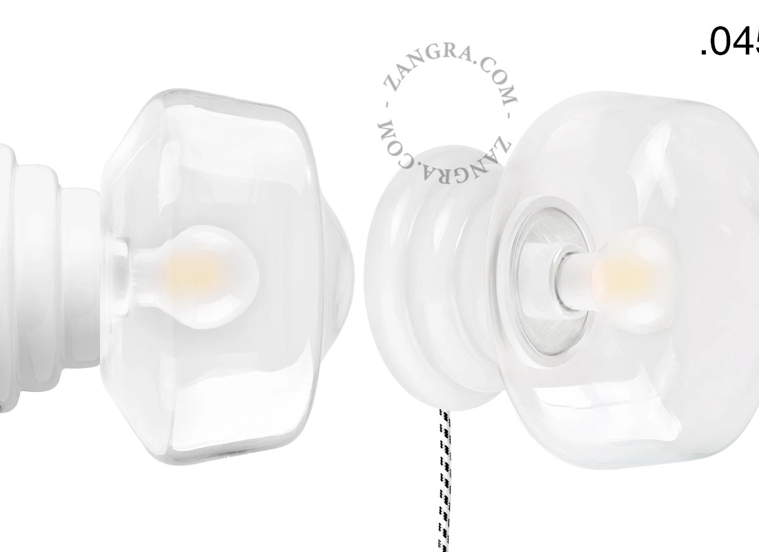white porcelain Art Deco table or wall light