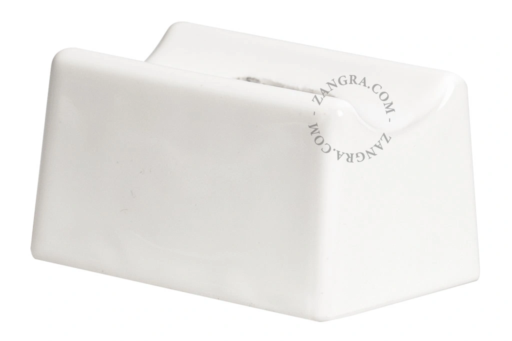 hvid porcelæn S14d lampeholder til stick pære