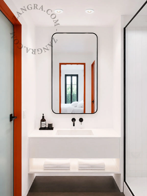 biały porcelanowy spot wpuszczany Damia