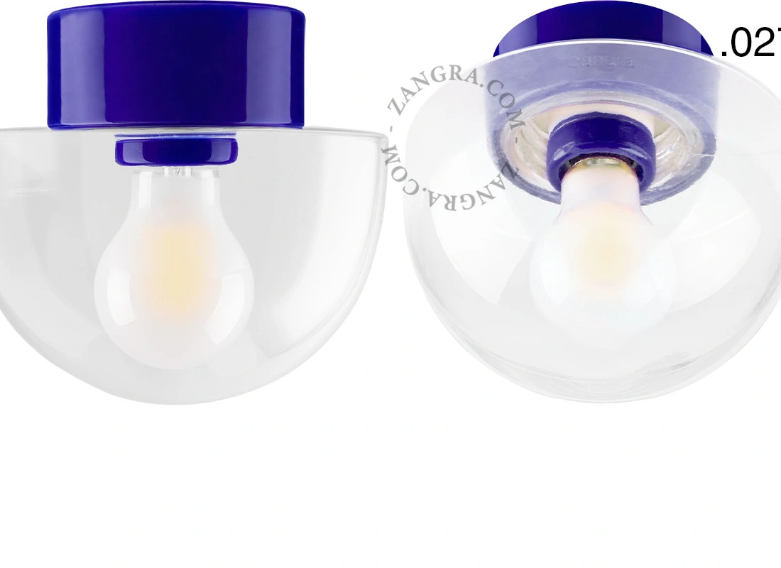blue porcelain lamp David - Ø 10cm
