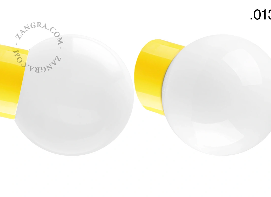 yellow porcelain wall light David - Ø 10 cm