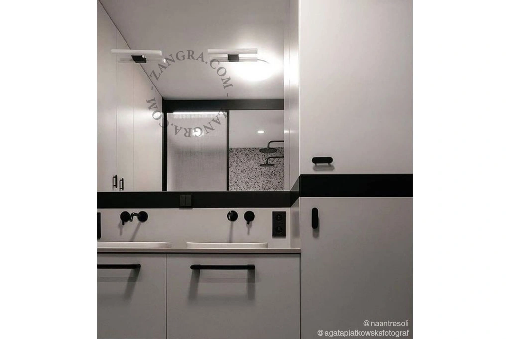 casquilho preto S14d para lâmpada linear