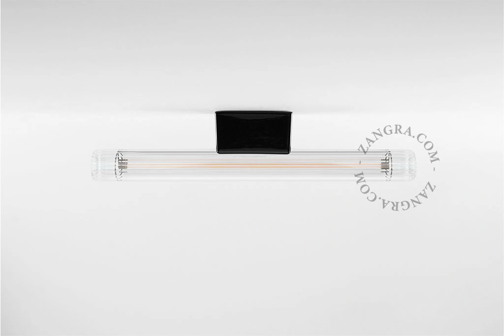 czarna porcelanowa lampa ścienna lub sufitowa  S14d Adriana - 30 cm