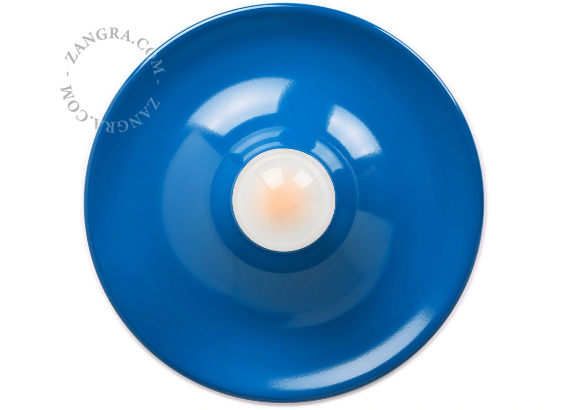 niebieska lampa space age Eli - Ø 26 cm