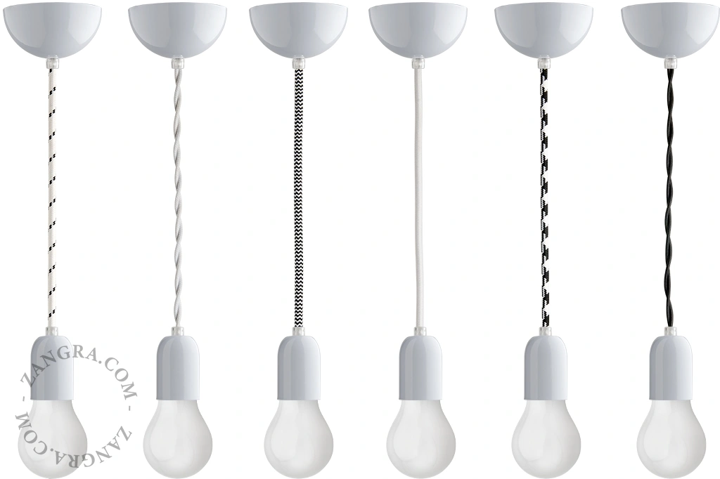 metallic ceiling rose - white