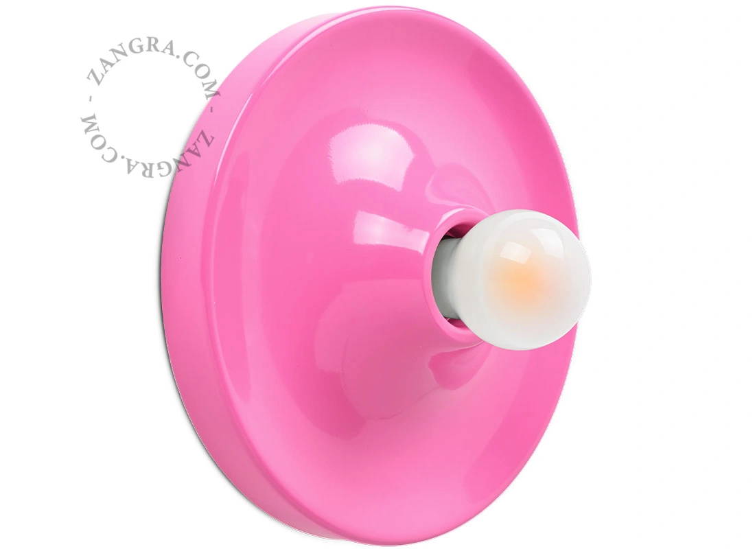 pink Space Age lampe Eli - Ø 26 cm