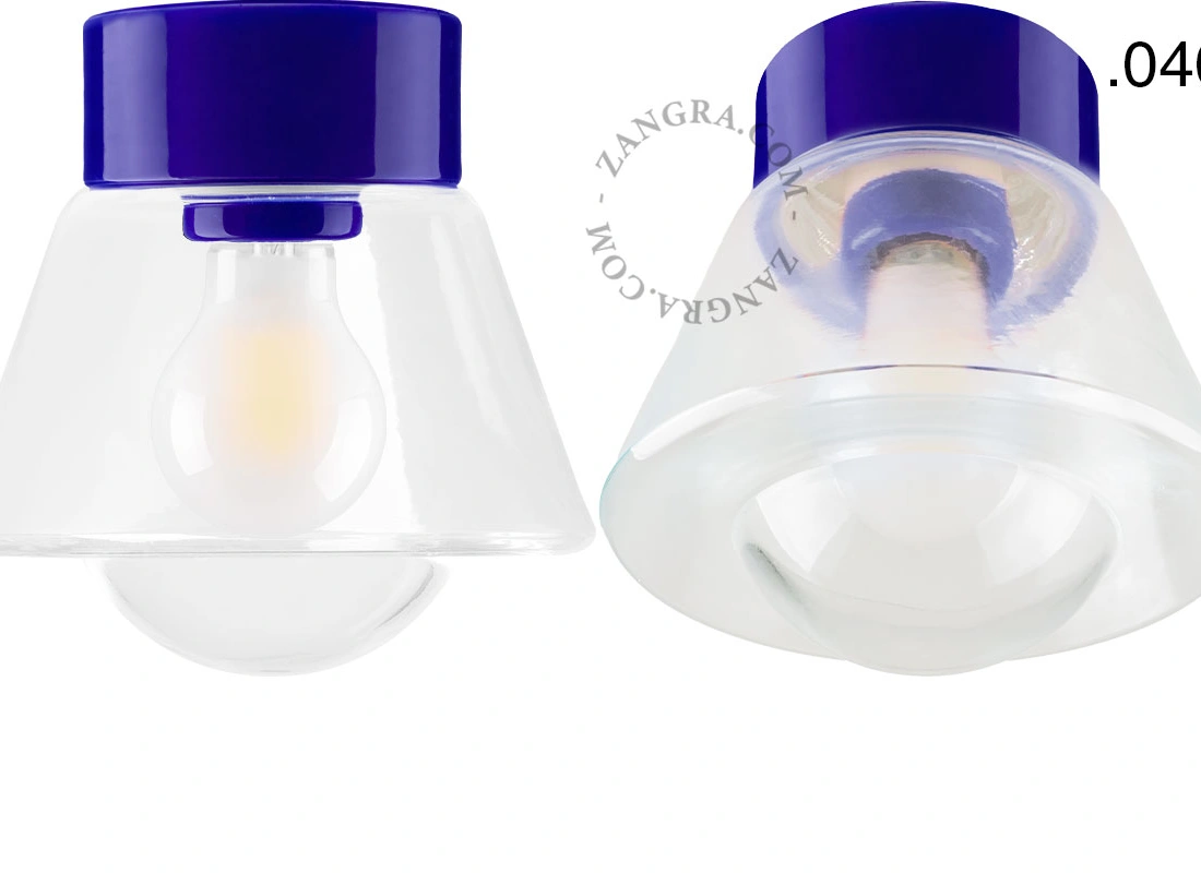 blue porcelain lamp David - Ø 10cm